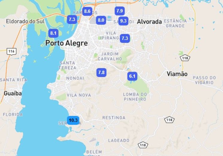 Plataforma de dados Sigma onde acopla diversas estações de várias fontes.