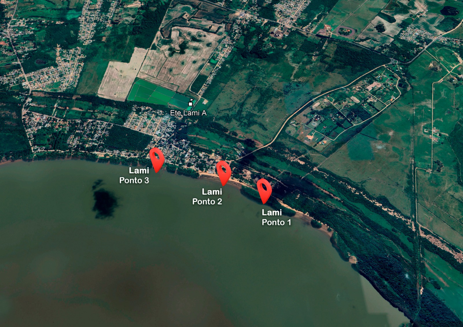 O posto 1 do bairro Lami não oferece condições de balneabilidade