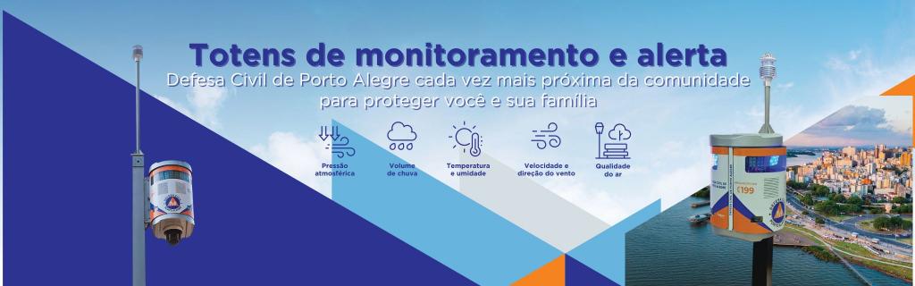 Totens de monitoramento e alerta