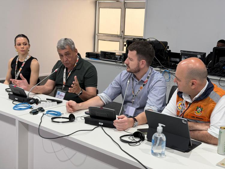 Prefeito Sebastião Melo apresenta na COP30 plataforma para raios