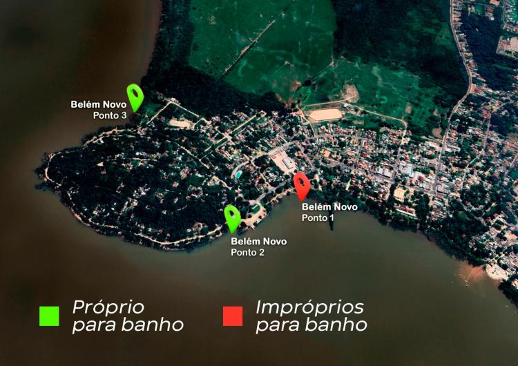 Orla do bairro Belém Novo tem dois pontos próprios para banho