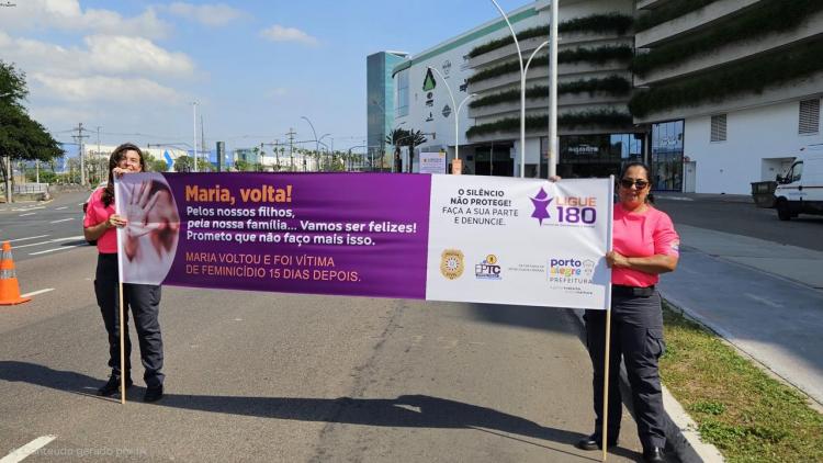 EPTC promove 2ª edição da Blitz Rosa Pela Vida em ação contra feminicídio