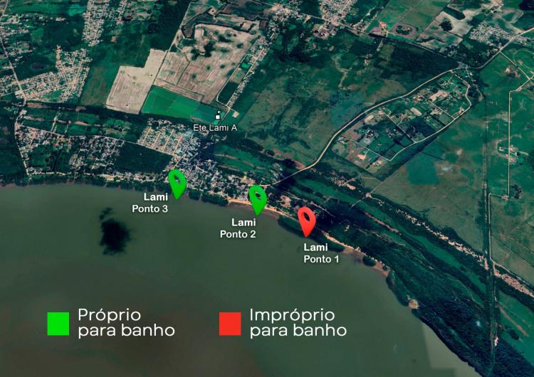 Último relatório da temporada indica cinco pontos da Orla em condições de balneabilidade