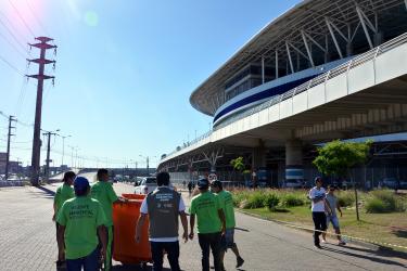 Prefeitura de Porto Alegre, Grêmio, Arena e Associação das Empresas dos Bairros Humaitá - Navegantes lançam projeto piloto de Ação Socioambiental na Arena: Jogo Limpo - Bairro Limpo