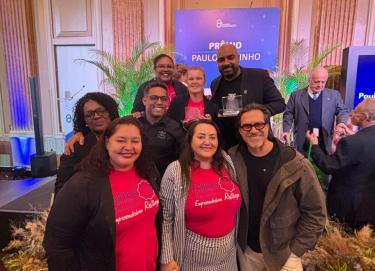 Representantes dos Territórios Inovadores na premiação