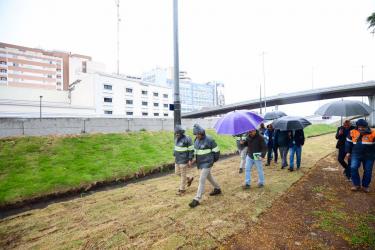 Vistoria no corredor humanitário em 7 de novembro