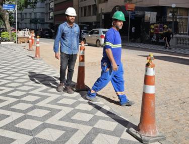 ConcluÃda mais uma etapa da revitalização do Viaduto Otávio Rocha