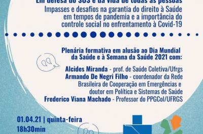 Dia Mundial da Saúde será celebrado na plenária desta quinta-feira (1)