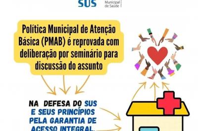 Política Municipal de Atenção Básica (PMAB) é reprovada com deliberação por seminário para discussão do assunto