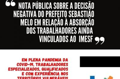 NOTA PÚBLICA SOBRE O IMESF E SAÚDE DA FAMÍLIA EM PORTO ALEGRE