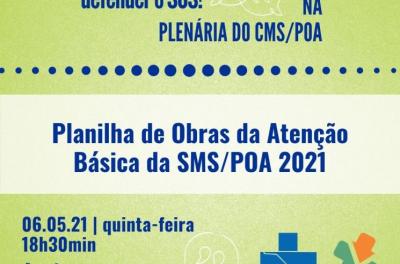 Quinta é dia de defender o SUS na plenária do CMS/POA