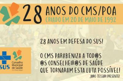 Em 20 de maio de 1992 era criado, pela lei municipal nº 277, o controle social de Porto Alegre!   Foram 28 anos de lutas incansáveis na defesa intransigente de um Sistema Único de Sáude público, de qualidade e com acesso universal!   Com a pandemia do Covid-19, que o mundo todo sofre com a crise na saúde pública, fica mais evidente o quanto é necessário e indispensável um sistema que abranja desde a promoção de saúde até a vigilância epidemiológica e que tenha como centralidade do cuidado a atenção primária