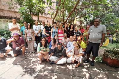 Foto CMS/POA: usuários, trabalhadores, conselheiros de saúde e comunidade do Cais Mental Centro