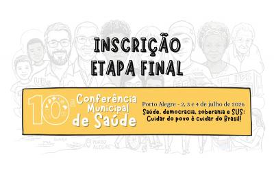 Card com a arte da 10cmsdepoa e escrito inscrições etapa final