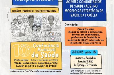 Card do evento com data hora local e identidade visual da 10cmsdepoa