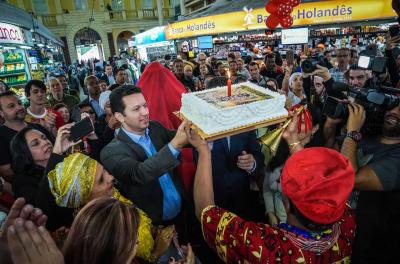  A homenagem, organizada pelo Pai Paulinho, que faz parte do calendário de eventos do prédio histórico