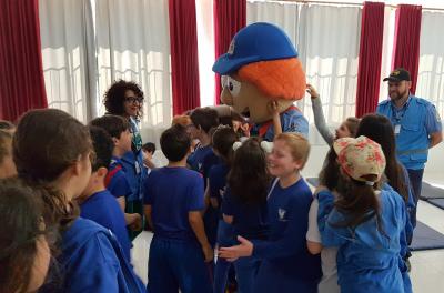 Ação motiva crianças para o trânsito seguro