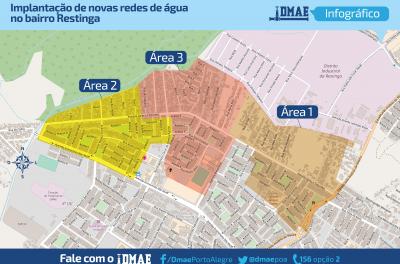 Dmae desliga rede antiga de água na Restinga Nova nesta terça