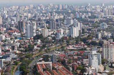 Vista aérea de Porto Alegre