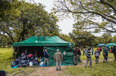 Atividades marcam a meta de 50 mil peças da Campanha do Agasalho