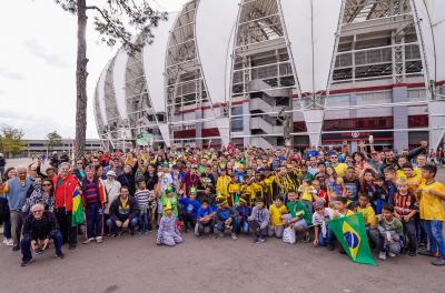 Amistoso da Seleção recebe mais de 700 pessoas de projetos sociais