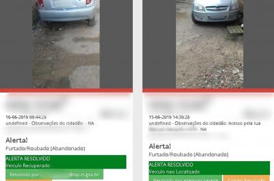 Detetive Cidadão ajuda na recuperação de veículo