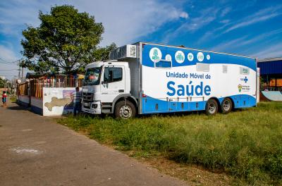 Unidade Móvel de Saúde leva atendimento a quatro comunidades