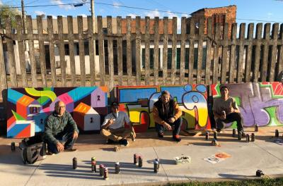 Cultura promove oficina de grafite na Restinga com o artista Motu