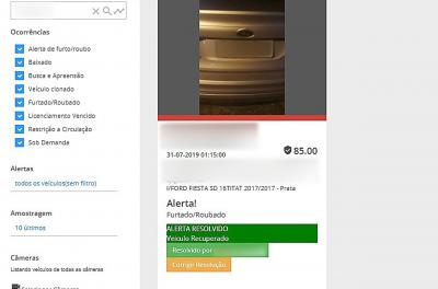 Detetive Cidadão: dez carros recuperados em julho