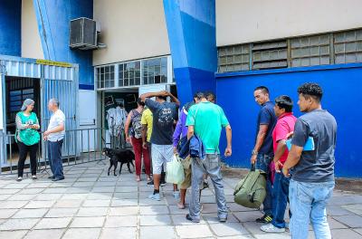 Almoço gratuito volta a ser servido no Ginásio Tesourinha