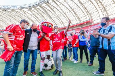 Gre-Nal da Vacina leva imunização contra Covid-19 aos estádios Arena e Beira-Rio