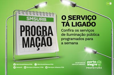 SMSUrb divulga programação de modernização da iluminação pública