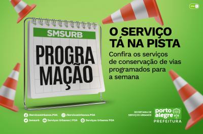 SMSUrb divulga cronograma de conservação de vias