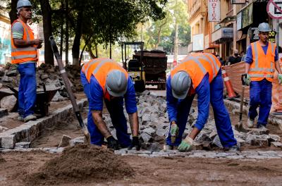 Avanço das obras