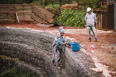 Avanço das obras