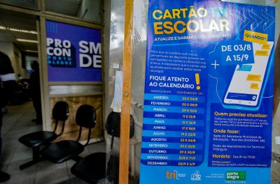 Força tarefa de atualização do Cartão Tri Escolar 