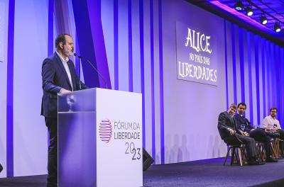 Vice Ricardo Gomes palestra sobre Judiciário no 36° Fórum da Liberdade