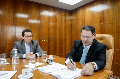 Agenda do prefeito em exercÃcio Hamilton Sossmeier em 23 de maio