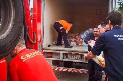 Defesa Civil retoma distribuição de donativos nesta segunda-feira