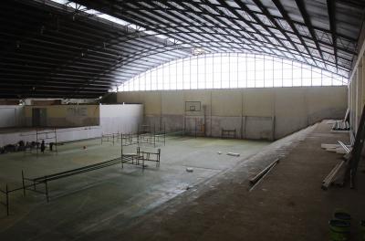 Mais de metade da obra de reforma de ginásio na Restinga está concluÃda