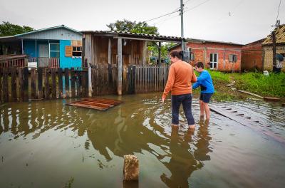 Prefeitura abre abrigo emergencial no Ginásio do Demhab devido à cheia do Guaíba