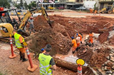 Dmae realiza serviço no bairro HÃpica nesta terça