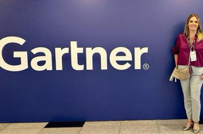 Letícia Batistela na Confêrencia Gartner Data e Analytics, em São Paulo