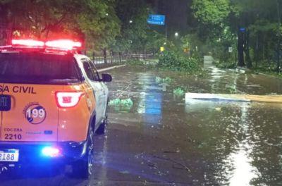 Defesa Civil emite alerta para ventos intensos entre a noite de segunda e a manhã de terça-feira