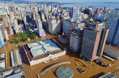 foto aérea da cidade