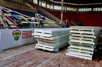 Tesourinha tem telhado substituÃdo e obras de revitalização avançam