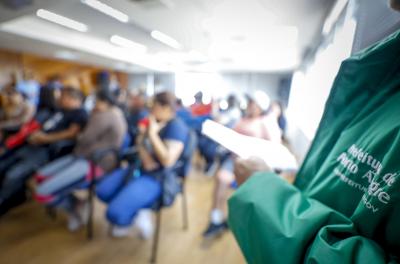 reunião com moradores das ilhas