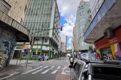 novo semáforo no centro histórico