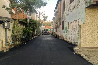 vias asfaltadas no bairro partenon