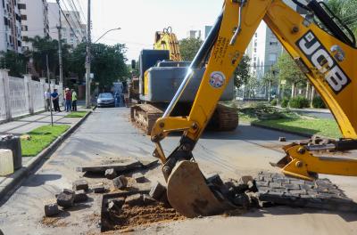 Iniciada nova etapa da obra de reforço do abastecimento de água na Zona Norte